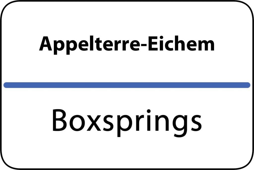 Boxsprings Appelterre-Eichem