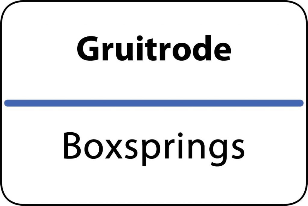 Boxsprings Gruitrode