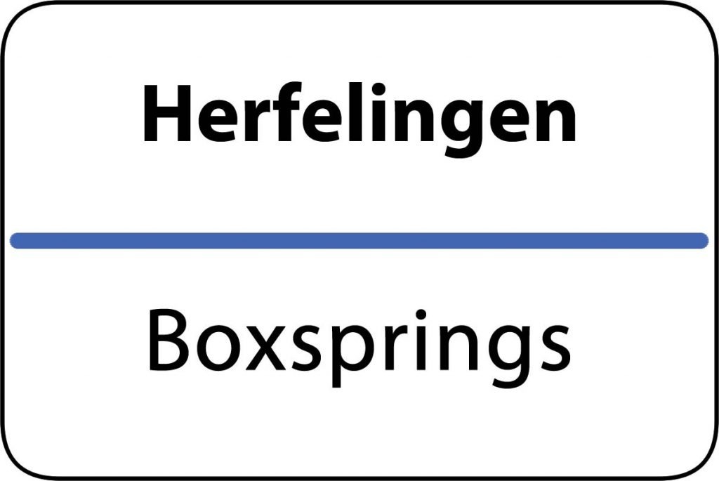 Boxsprings Herfelingen