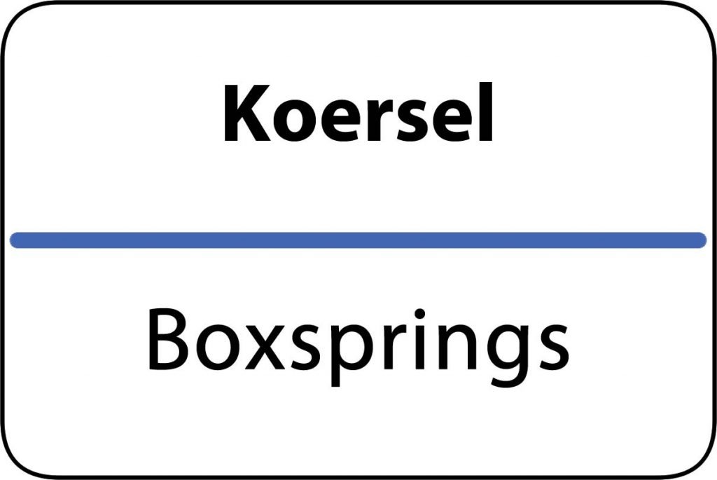 Boxsprings Koersel