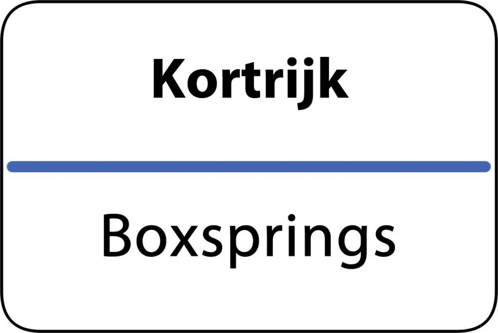 Boxsprings Kortrijk