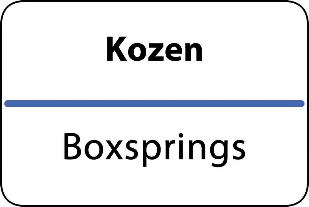 Boxsprings Kozen