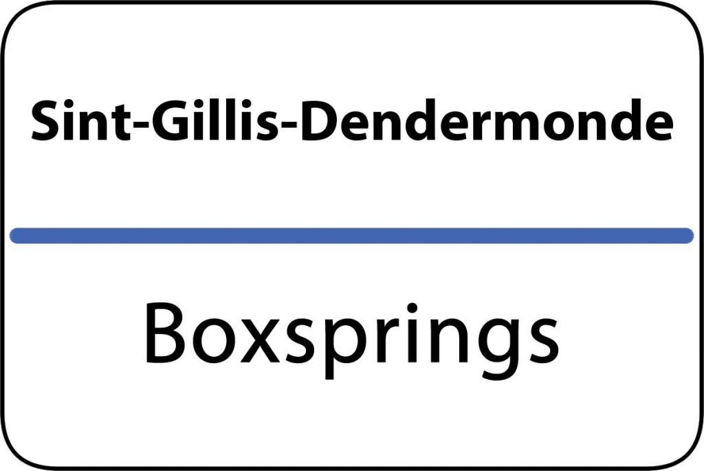 Boxsprings Sint-Gillis-Dendermonde