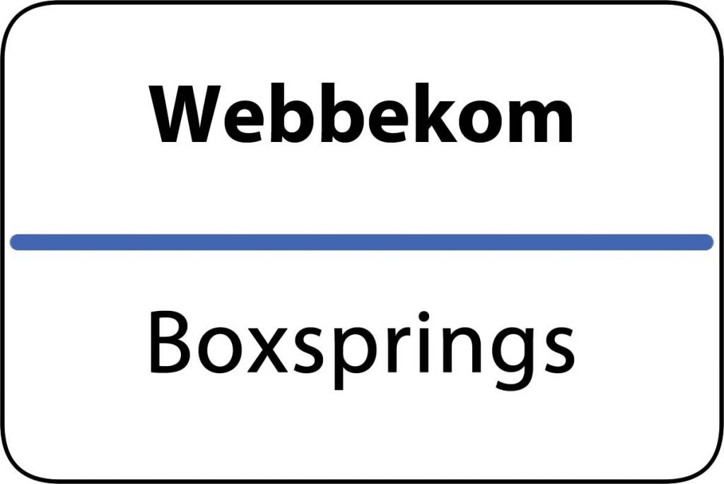 Boxsprings Webbekom