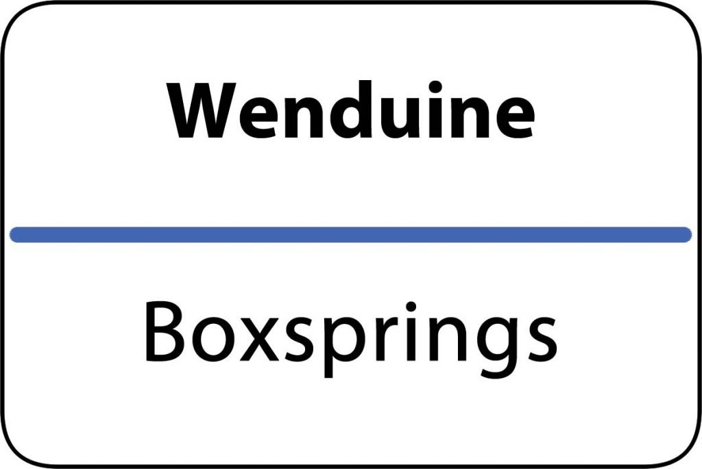 Boxsprings Wenduine