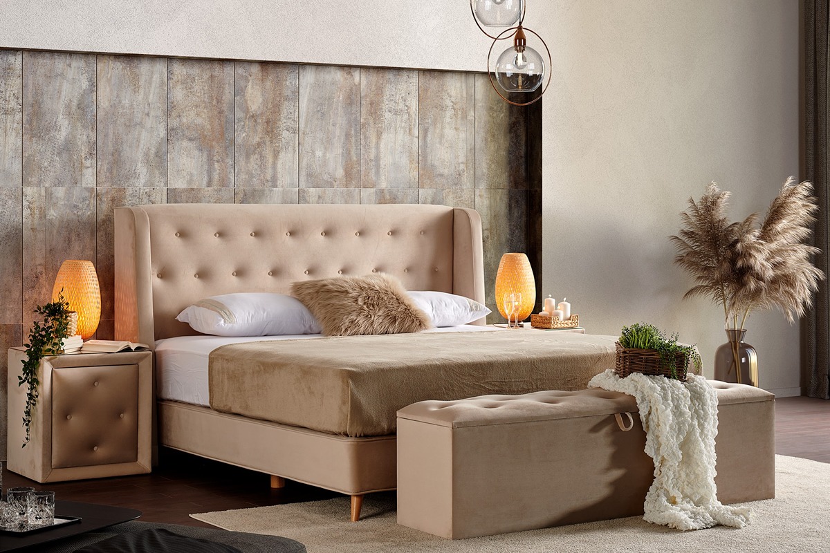 luxe boxspring bed